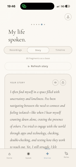 Story screen